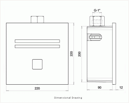 Фото Электронное смывное устройство для унитаза Stern Nara 2032 160310