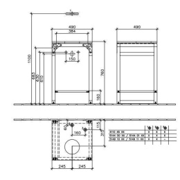 Мебельный элемент A78305NH VILLEROY&BOCH MY NATURE, 490 x 760 x 490 мм