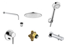 Душевая система Kludi Bozz (386310576) хром