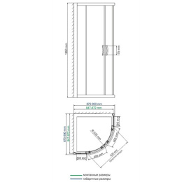 Душевой уголок WasserKRAFT Isen 90x90 26S01 Matt glass Хром Матовое стекло