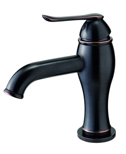 Фото Смеситель GPD Tauro MLB150-O, для раковины, черный (ORB)