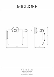 Фото Держатель туалетной бумаги Migliore Mirella (17230) хром