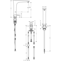 Смеситель для кухни Hansgrohe PuraVida (15812800) хром