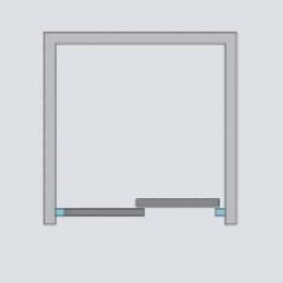 Душевая дверь в нишу Radaway Idea DWJ 140x200 профиль хром, стекло прозрачное, крепления слева 38701