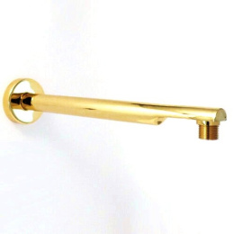 Фото Remer 348N40BG Кронштейн для верхнего душа 400 мм (золото шлифованное)