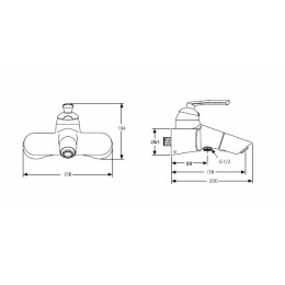 Ideal Standard Ceramix Life A3710AA Смеситель для ванны
