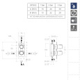 Встраиваемый смеситель для душа RamonSoler TZAR 341502SOC Золото