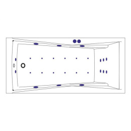 Excellent Palace WAEX.PAL18.ULTRA Ванна 180x80 "ULTRA" (хром)