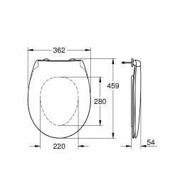 Крышка-сиденье Grohe Bau Ceramic 39492000