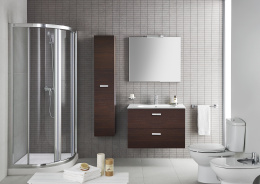 Шкаф-колонна Roca Victoria Nord (ZRU9000025) белый, коричневый