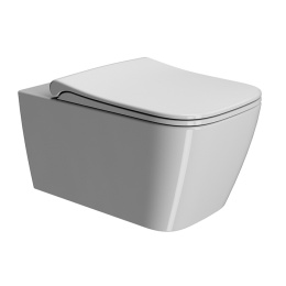 Фото Сиденье GSI NUBES MS96C11 белое, Soft Close