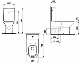 Крышка-сиденье Laufen Living 8.9243.1.000.000.1 Soft close