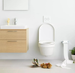 Инсталляция Grohe с безободковым унитазом Gustavsberg Hygienic Flush 5G84HR01, сиденье микролифт