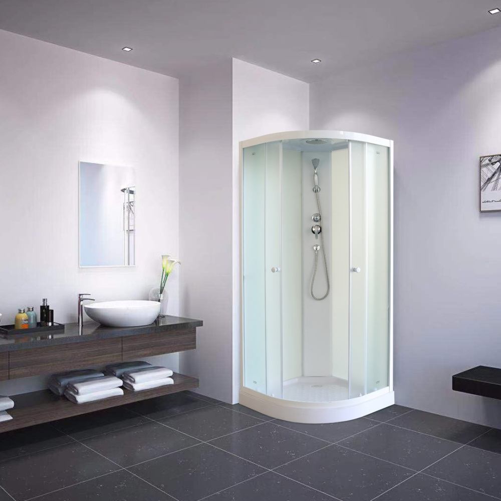 Фото Душевая кабина 80x80x215 Parly (EB831) белый, Без гидромассажа, ABS-пластик, Поддон низкий