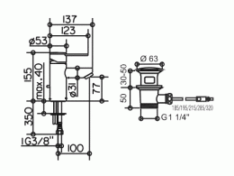 Смеситель для раковины Keuco Plan 54902010001, хром