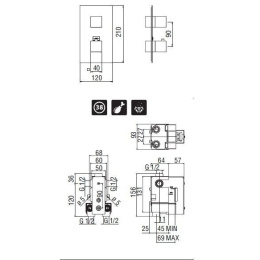 NOBILI Solido F SF00102CR_WE00102 Термостат для душа (хром)