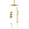 Душевая система встроенная с термостатом Timo Selene SX-2229/17SM золото матовое
