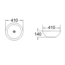 Comforty 00004139771 Раковина J2056S серебро