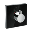 Термостатический смеситель для душа 15734600 Hansgrohe ShowerSelect Glass (черный, хром)