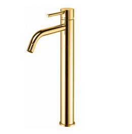 Фото Высокий смеситель Paffoni Light LIG081HG для раковины (золото)