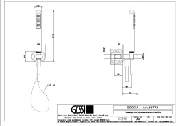Душевой гарнитур Gessi Goccia (33773#031) хром