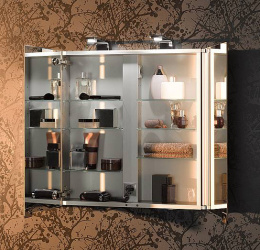 Зеркальный шкаф Keuco Royal Universe 12702171301, алюминий