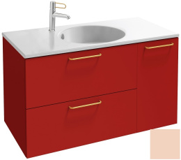 Фото Тумба под раковину Jacob Delafon Odeon Rive Gauche 90 см, EB2543-RX-G1A, цвет телесный глянцевый, ру