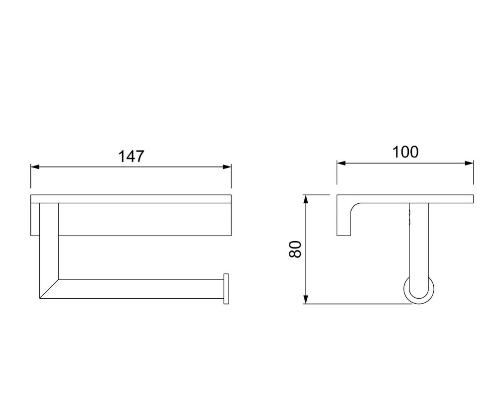 Фото Бумагодержатель Timo Saona 13043/03 черный