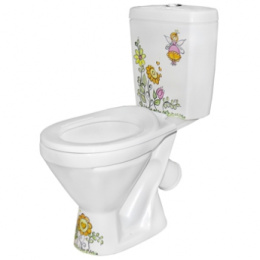 Унитаз-компакт детский 9558 ПКФ ФАРФОР 'ФЕЯ' (ручная роспись)