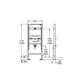 Grohe Rapid SL 38517001 Инсталляция для писсуара, стандартная