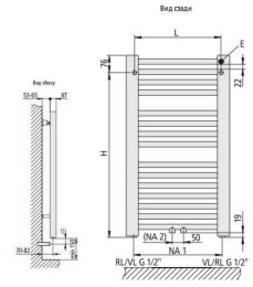 Фото Полотенцесушитель Kermi basic-50 E001m0800602xxk
