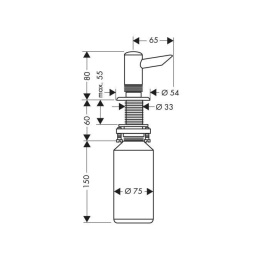 Диспенсер для моющего средства Hansgrohe (40418450)