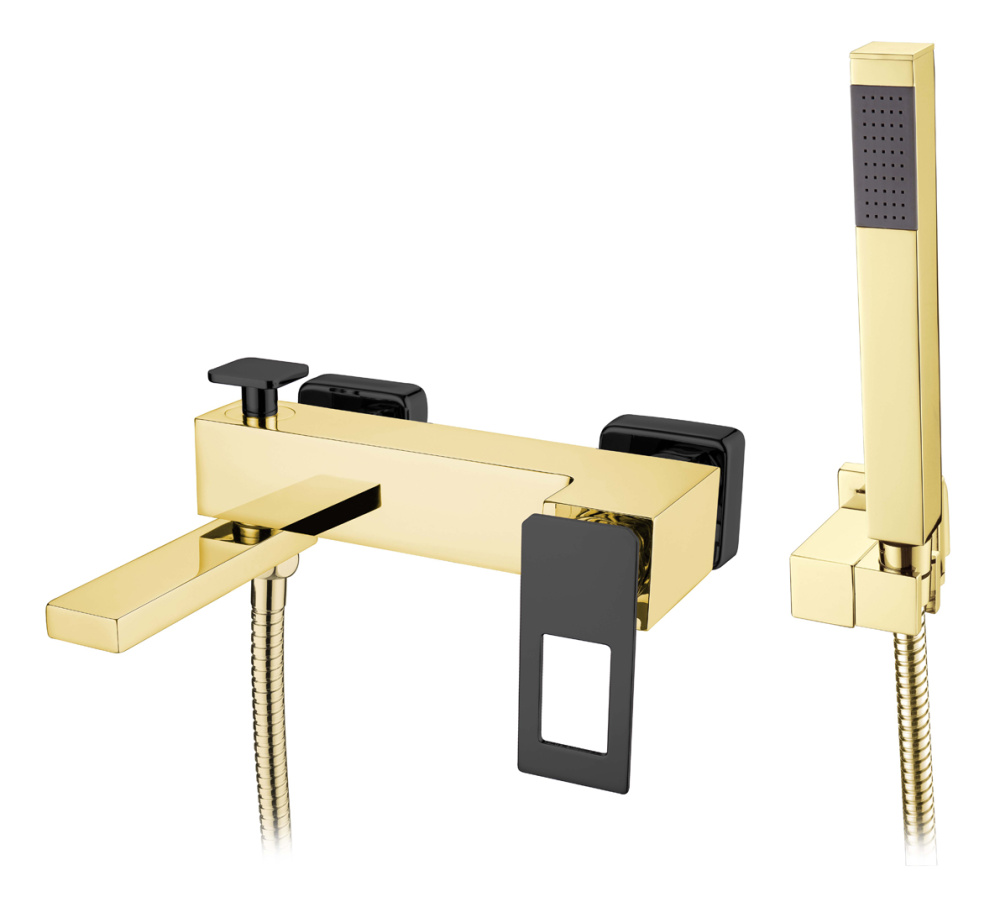 Фото Смеситель для ванны Boheme Q (143-GB) золото