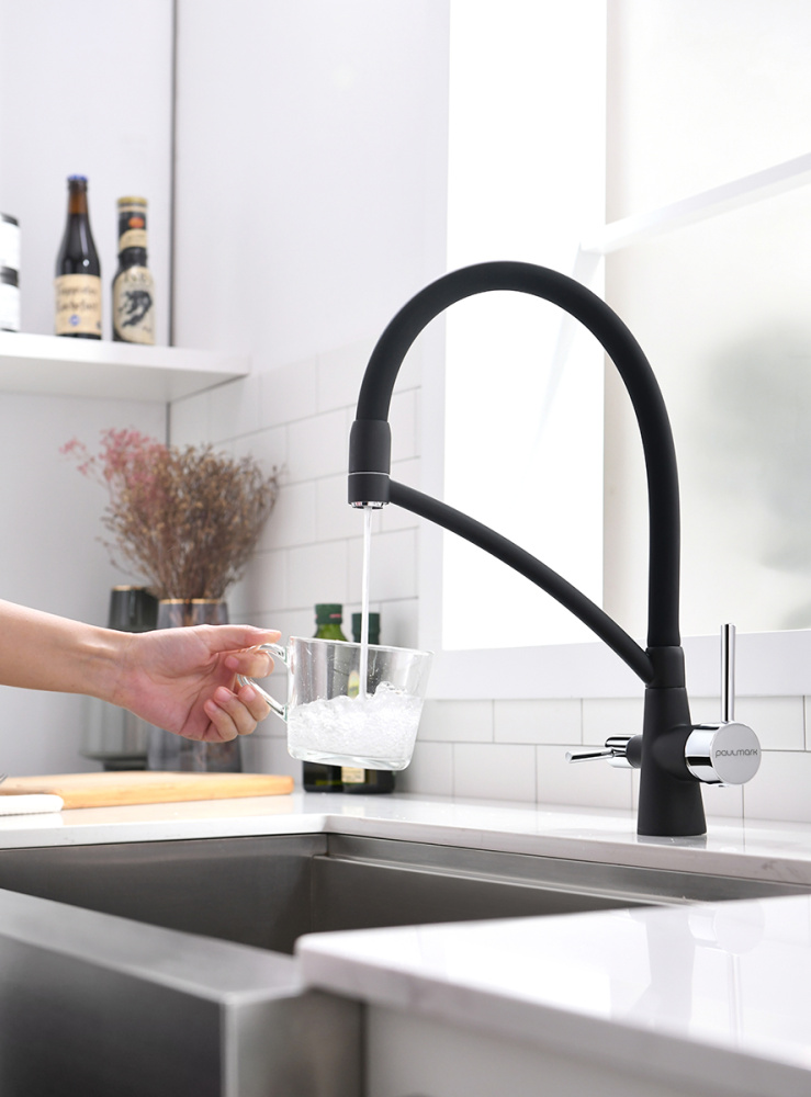 Смеситель для кухни Paulmark Siegen (Si213111-401) антрацит