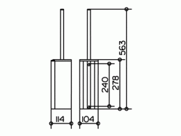 Фото Ершик для унитаза Keuco Plan Care 34964010100, хром