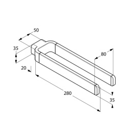 Фото Держатель полотенца Kludi E2 (4999005-00) хром