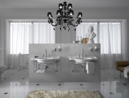 Фото Консоль подвесная Globo Paestum (PASC56) хром