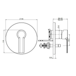 FIMA Carlo Frattini Mast F3139X2CR Смеситель для ванны