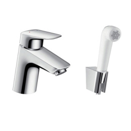 Фото Смеситель для раковины Hansgrohe Logis 71290000 с гигиеническим душем Хром