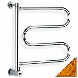 Фото Полотенцесушитель электрический Margaroli Vento 500GOB, высота 57.5 см, ширина 63 см, золото