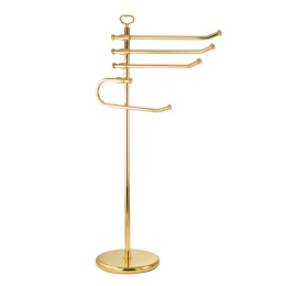 Фото Migliore Mirella 17346 Стойка низкая для полотенец, h95 см., золото