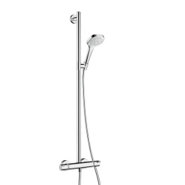 Фото Душевая система с термостатом 27259400 Hansgrohe Croma Select E SemiPipe Multi EcoSmart (белый, хром