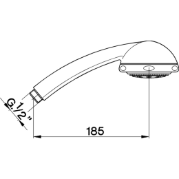 Ручной душ Cisal Shower DS01412021, хром