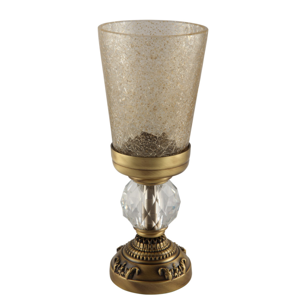 Фото Migliore Cristalia 16757 Cтакан настольный, стекло бронза SWAROVSKI