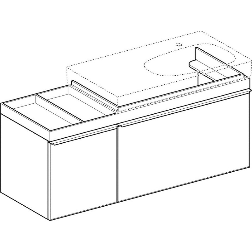 Geberit Citterio 500.568.JJ.1 Тумба для раковины, с ящиками выдвижными
