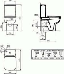 Напольный унитаз Ideal Standard Esedra T282001
