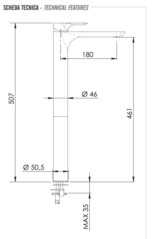 Фото Смеситель для раковины Remer Infinity I10LXXL