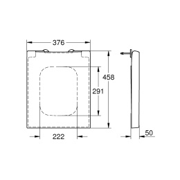 Grohe Cube Ceramic 39488000 Сиденье с крышкой, для унитаза