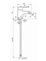 Vidima LOGIK BA277AA Однорукоятковый смеситель для биде