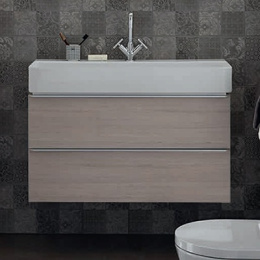 Фото Тумба под раковину Laufen Space 4102021601011, 93 см, 2 ящика